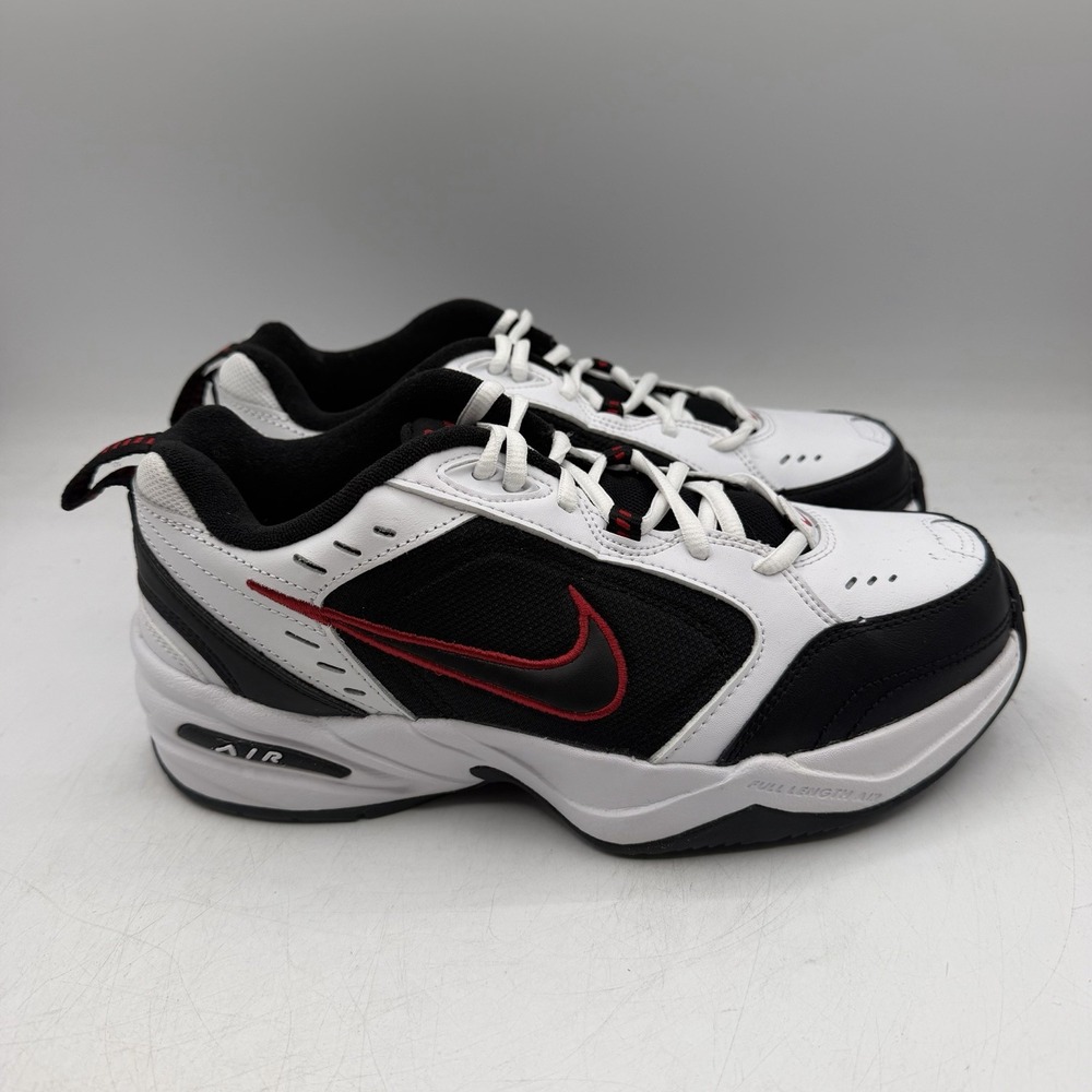 Nike Air Monarch IV Shoes Mens Sz 6.5 4E WIDE White Training Sneakers 416355-101